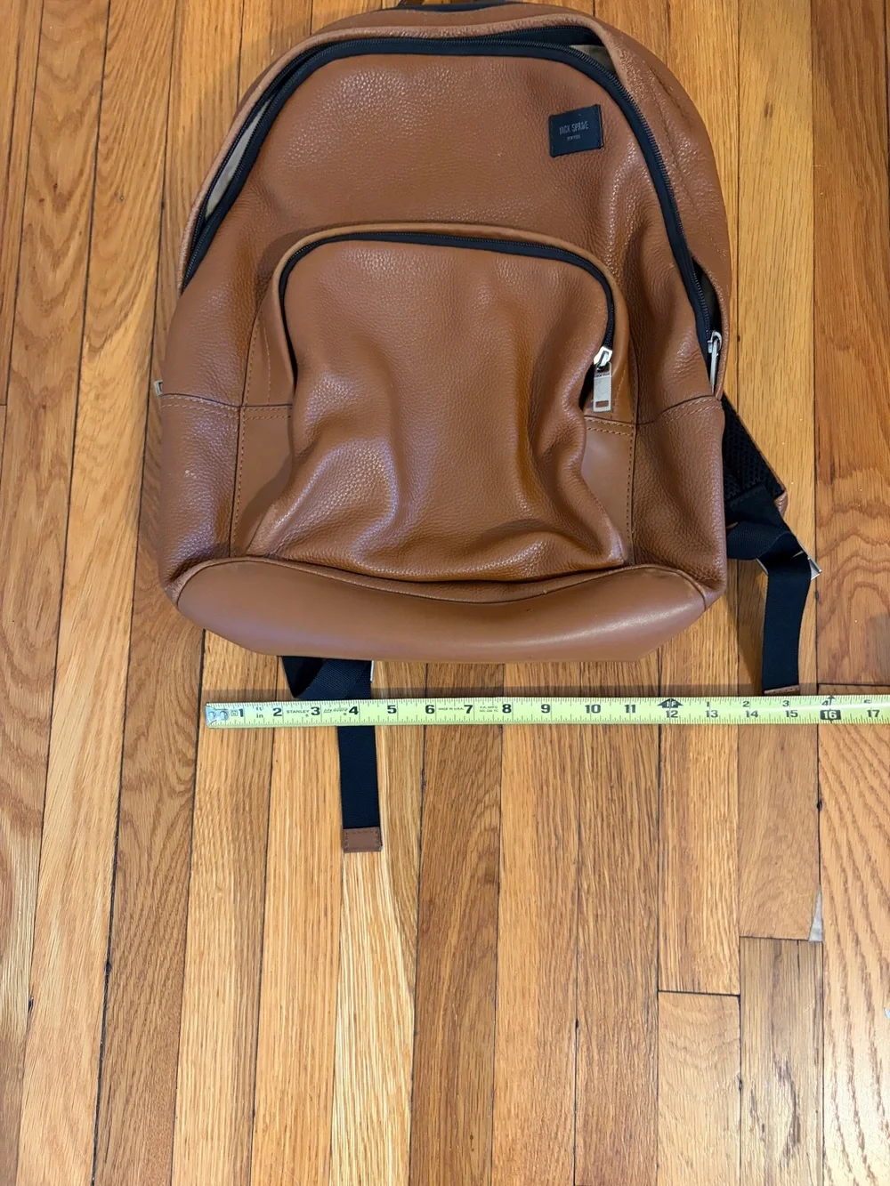 Jack Spade Men's Tan Leather Backpack *See Description